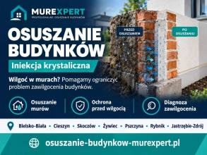 Osuszanie budynków Jastrzębie-Zdrój - izolacja pozioma murów