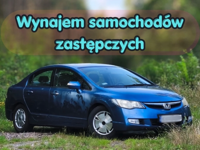 Wynajem Samochodów Zastępczych Honda Civic Automat Hybryda Sedan Tanio