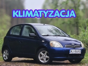 Toyota Yaris 1999r. 1,0 Bemzyna Klimatyzacja Wspomaganie AluFelgi